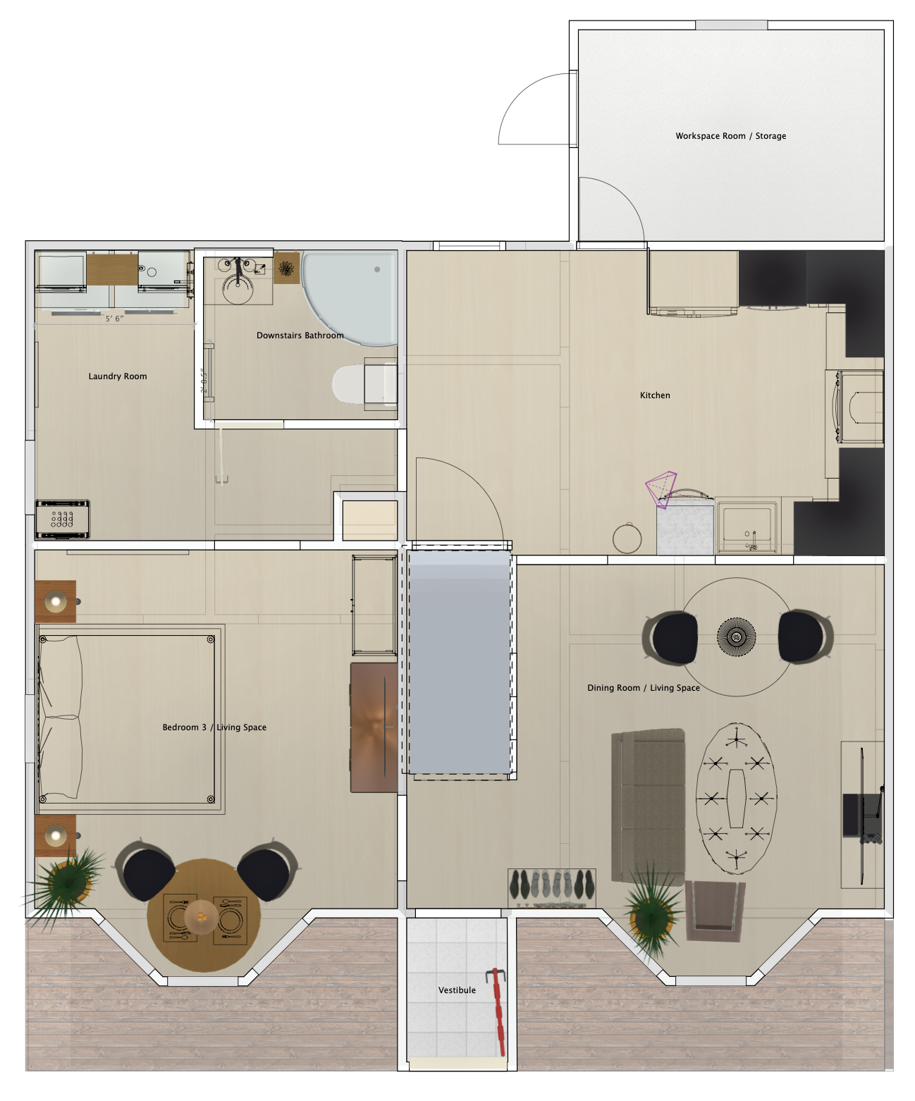 Downstairs Floor Plan